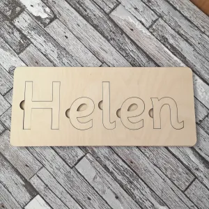 Plywood Name Puzzle