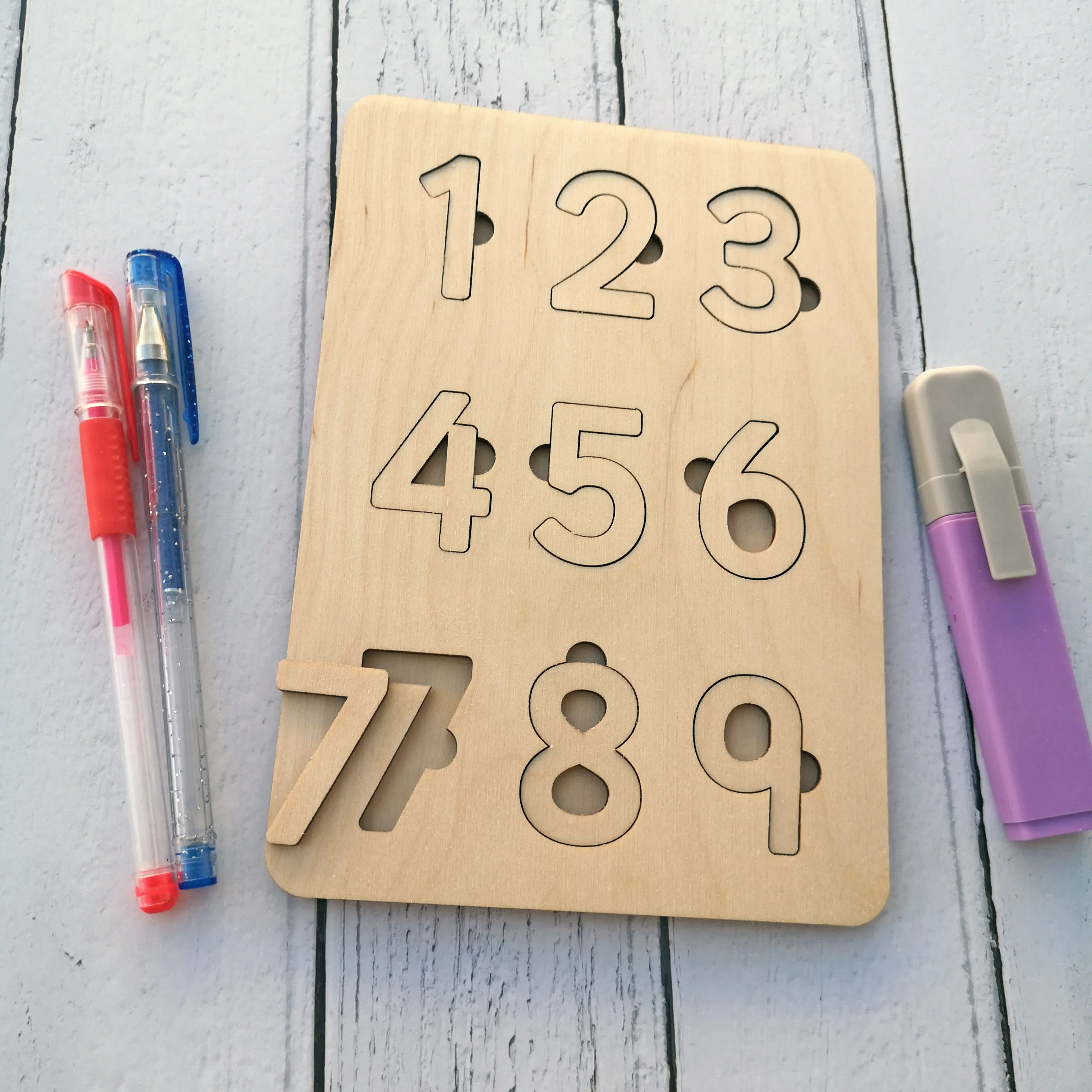 Plywood Numbers Puzzle