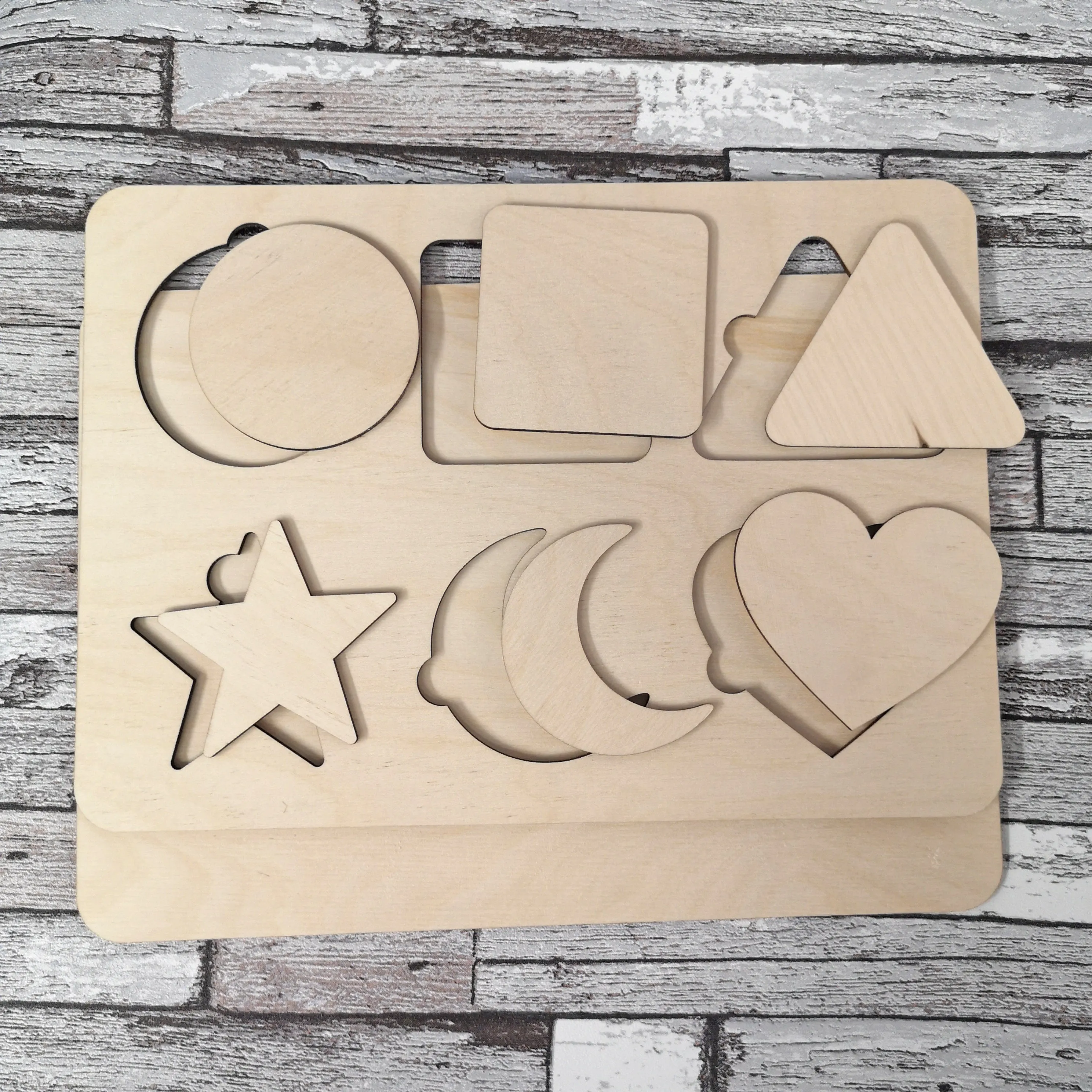 Plywood Shapes Puzzle