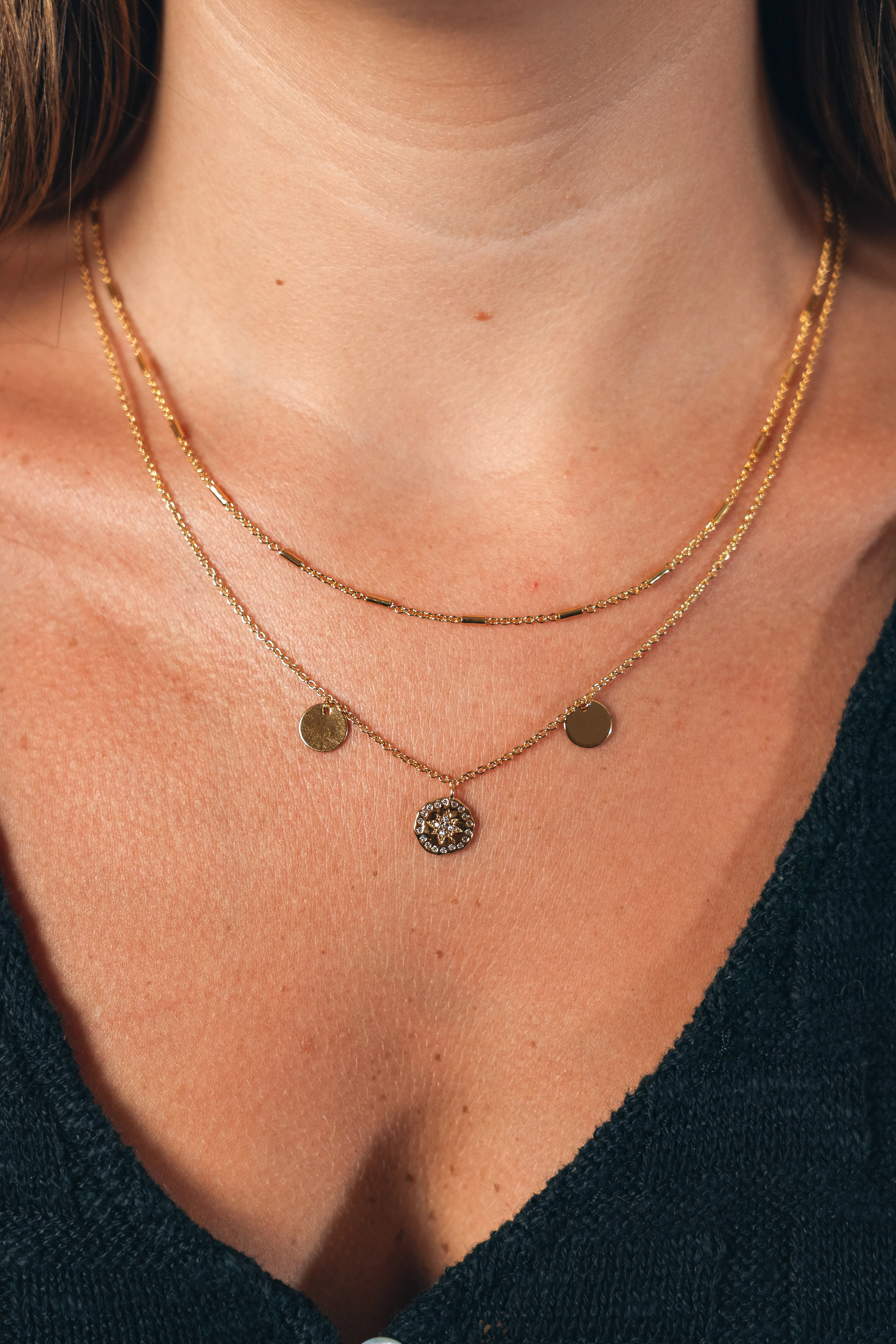 Polaris Layered Charm Necklace