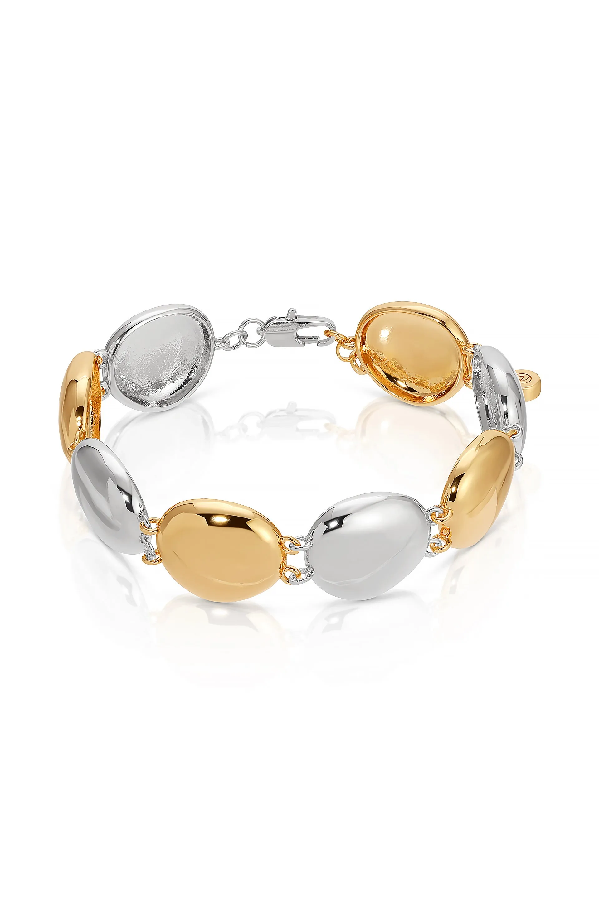 Polished Pebble Linked Bracelet