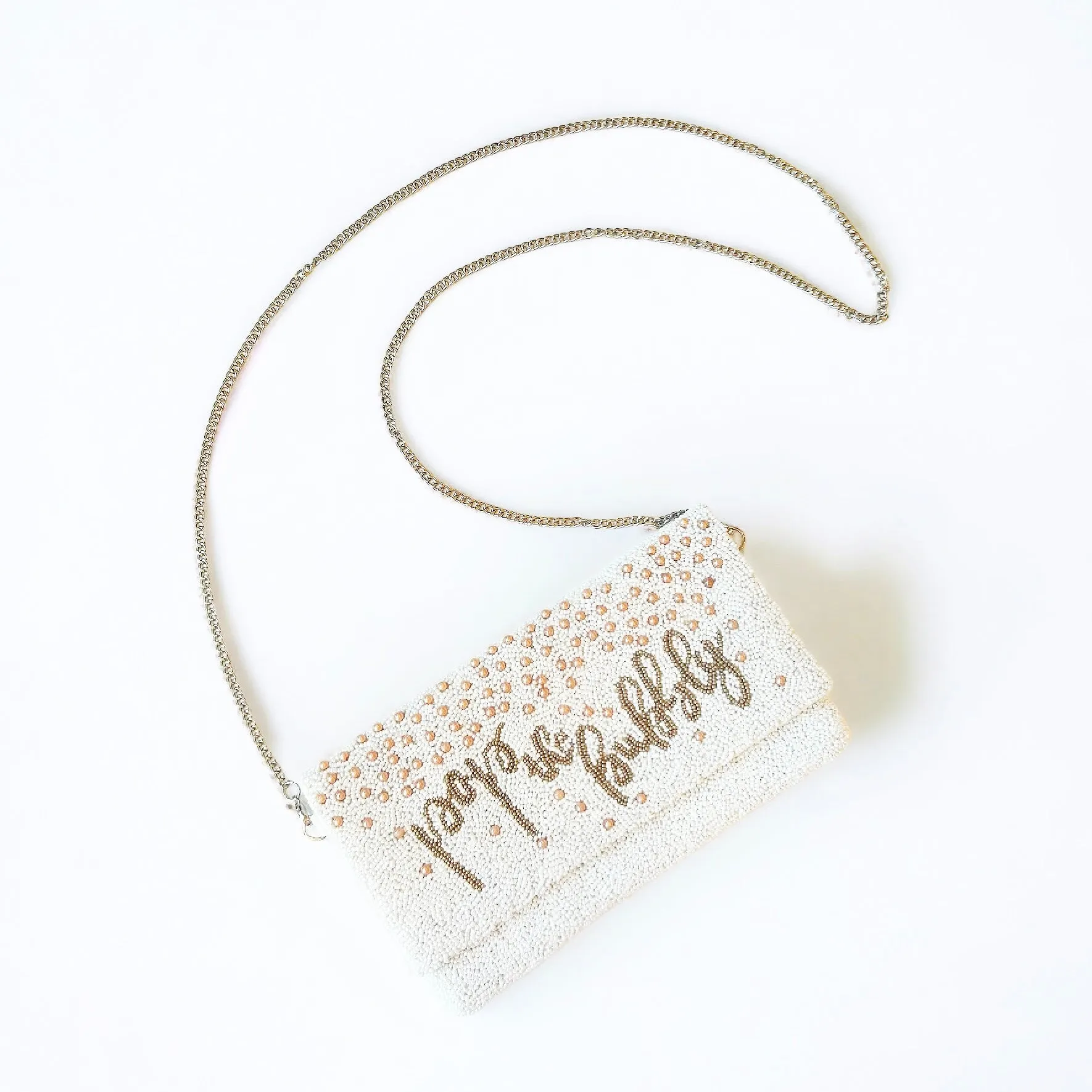 Pop the Bubbly Beaded Handbag