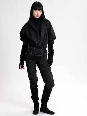 Poplin Tie Jumpsuit