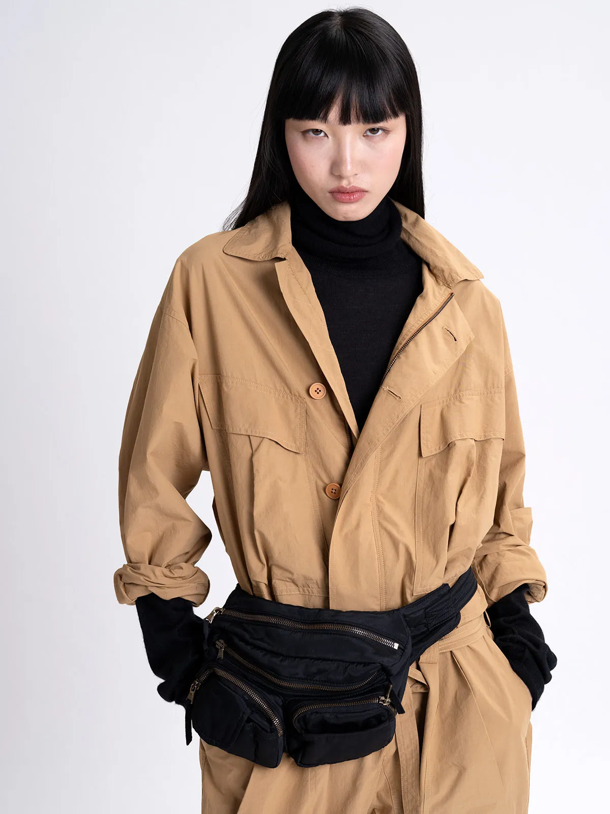 Poplin Tie Jumpsuit