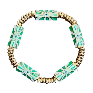 Positive Vibes Bracelet Green