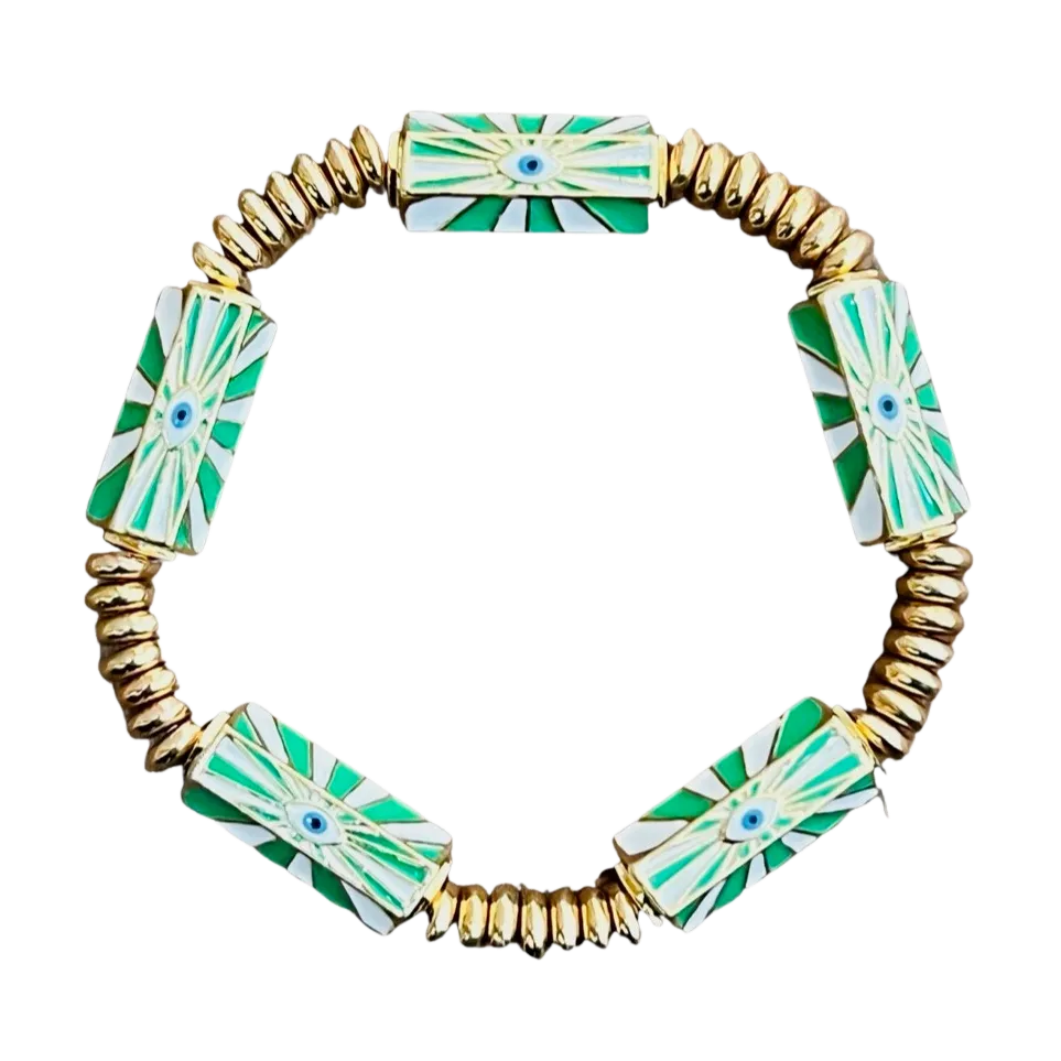 Positive Vibes Bracelet Green
