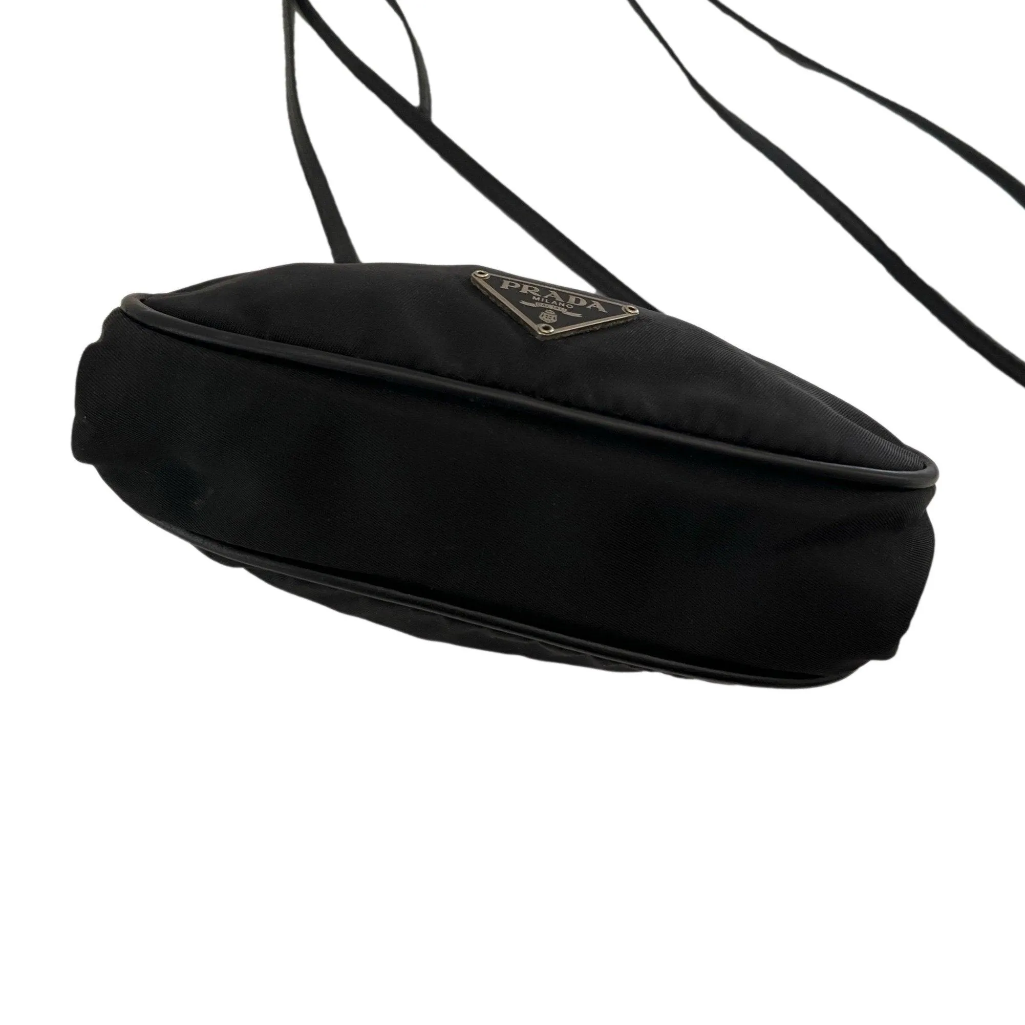 Prada Black Nylon Kisslock Mini Bag