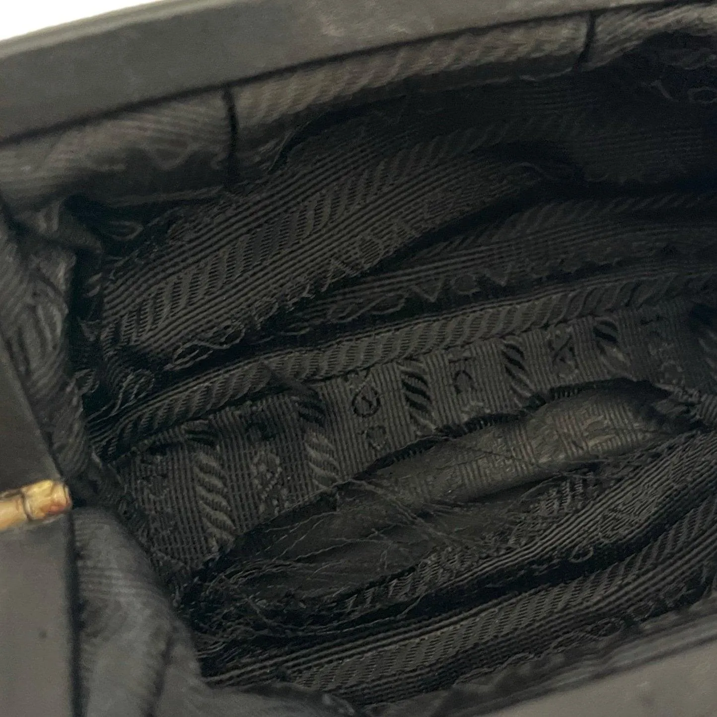Prada Black Nylon Kisslock Mini Bag