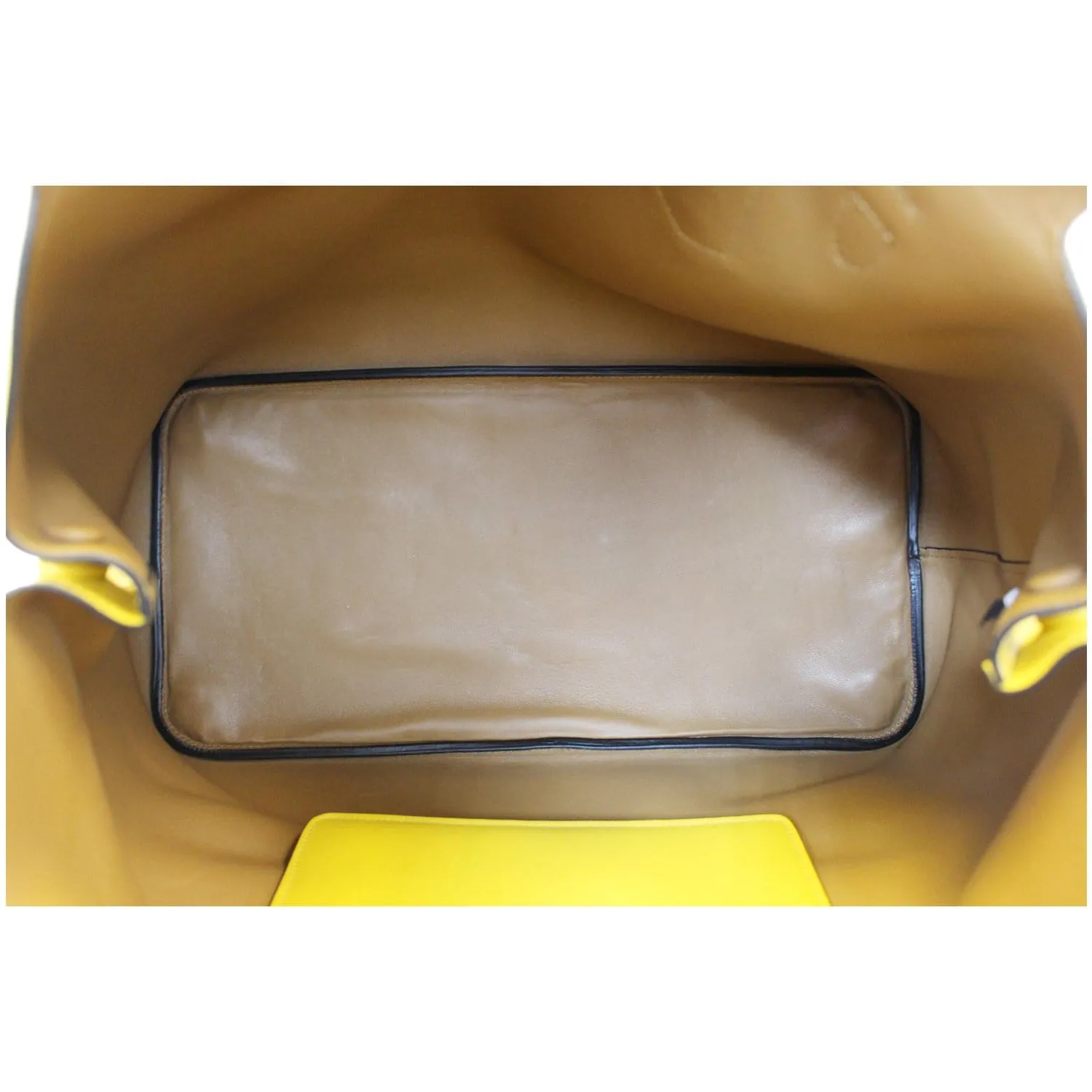 PRADA City Calf Buckle Tote Bag Yellow - Last Call