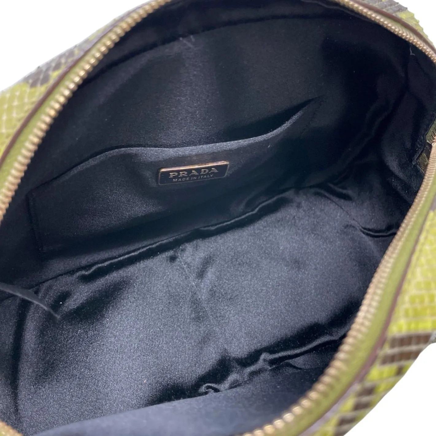 Prada Green Mini Snakeskin Bag