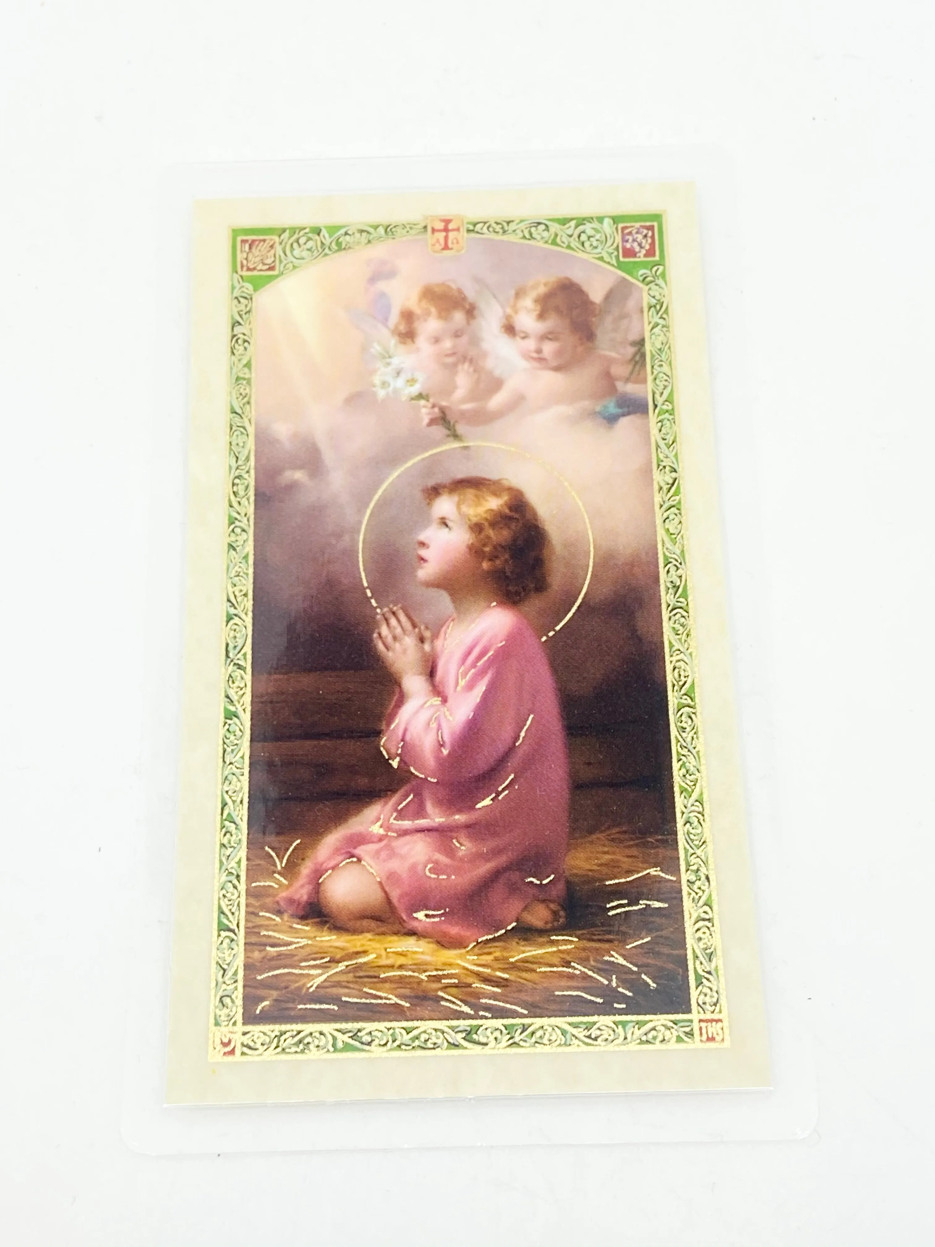 Prayer for Children Laminated Holy Card (Plastic Covered)