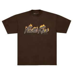Puerto Rico Flame Tee (Chocolate)