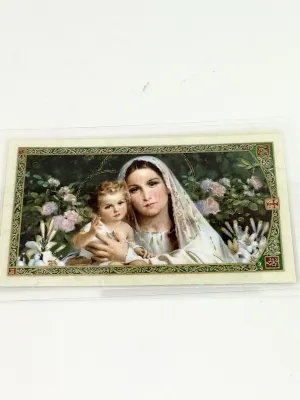 Purity Laminated Holy Card (Plastic Covered)