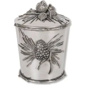 Quail & Pinecone Covered Ice Bucket