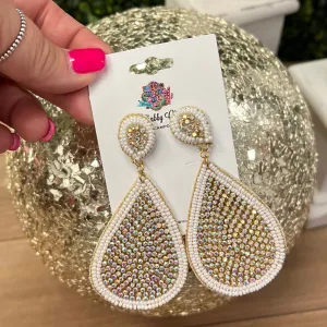 Queen of the Rodeo Earrings - White