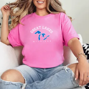 "5 Great Lakes" Relaxed Fit Crew Unisex T-Shirt