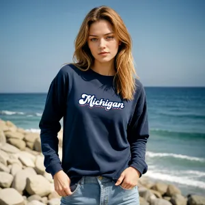 "Forever Michigan" Relaxed Fit Long Sleeve Unisex T-Shirt