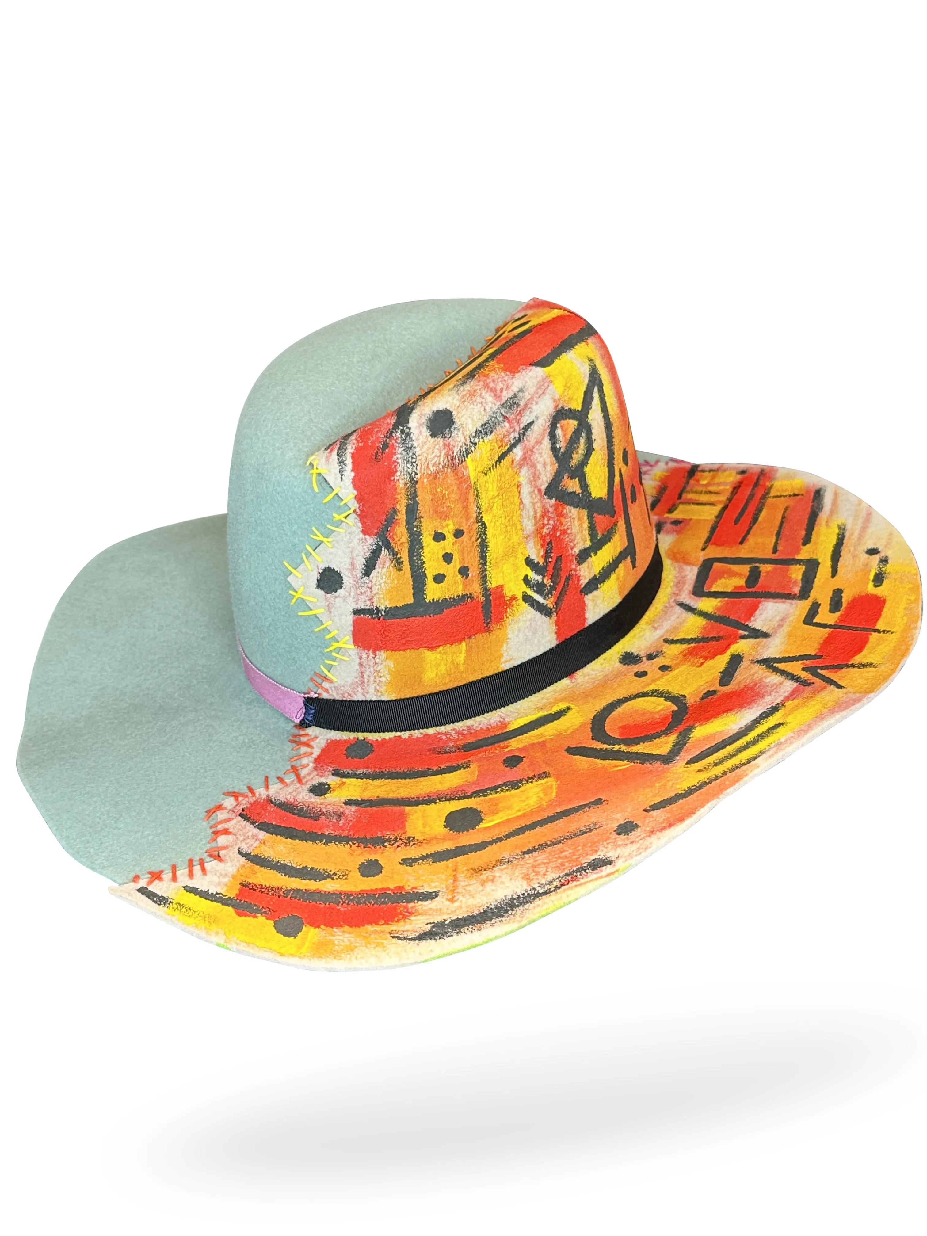 "Harvey" Stitched Fur Felt Hat