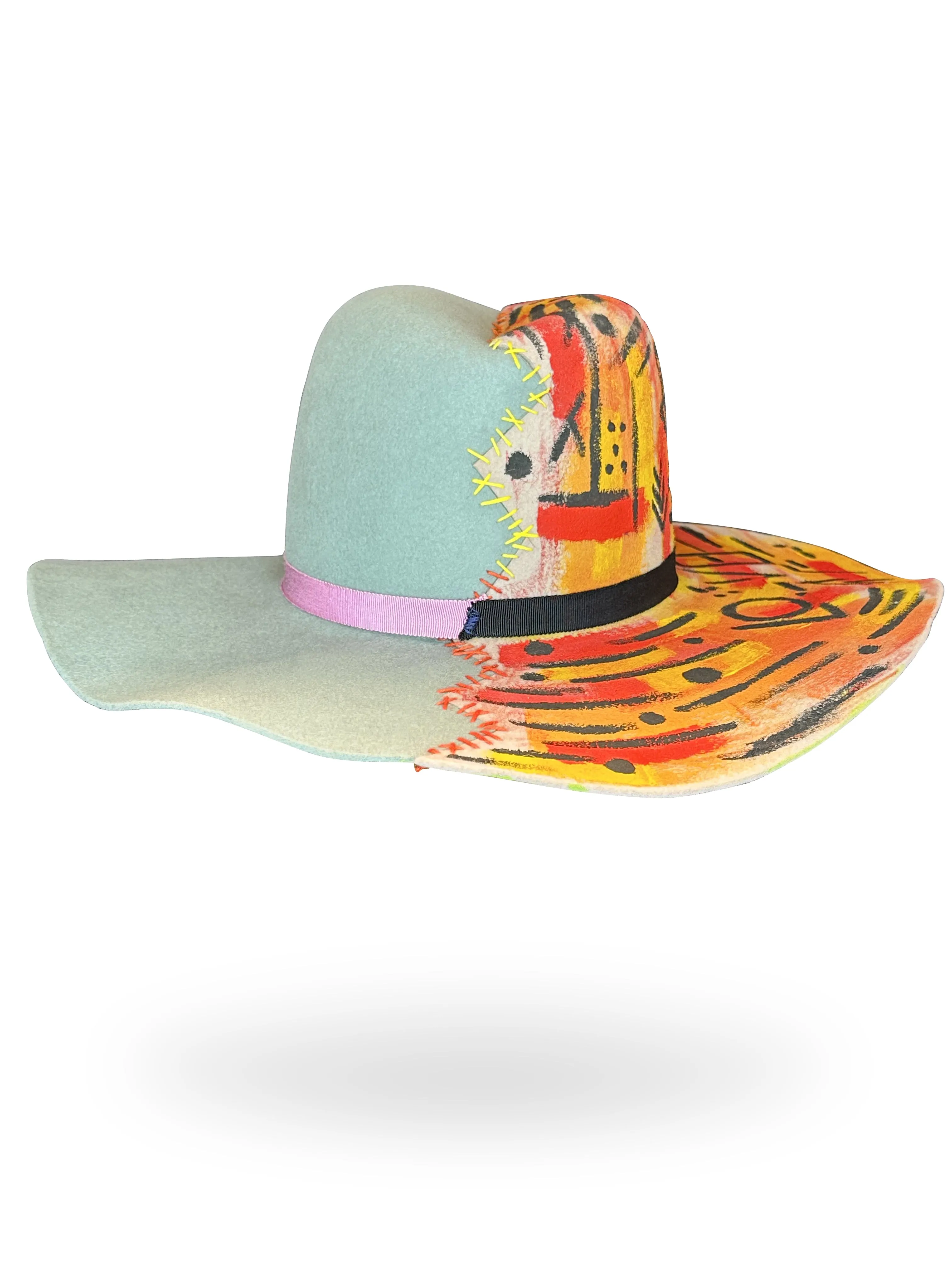 "Harvey" Stitched Fur Felt Hat