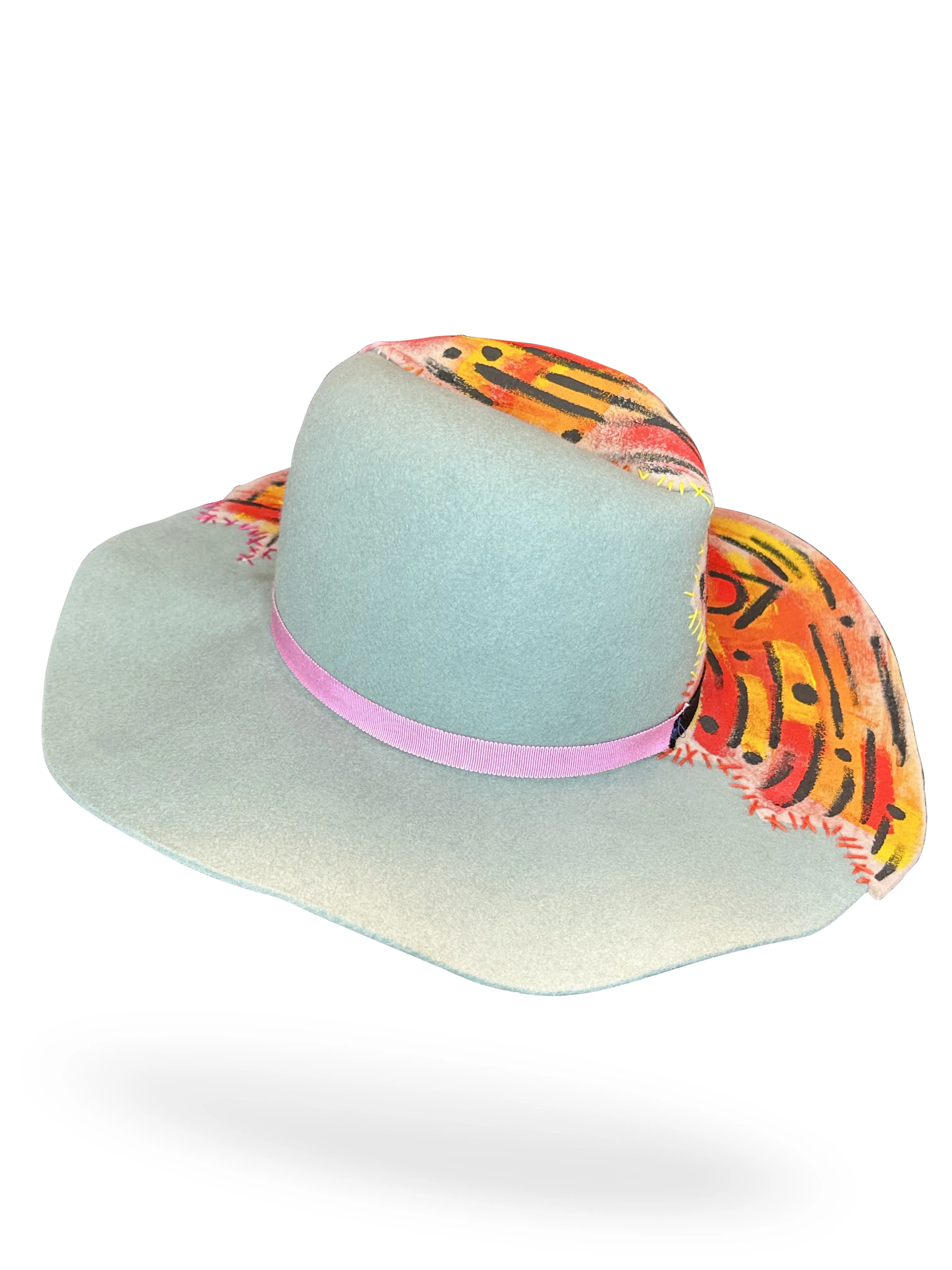 "Harvey" Stitched Fur Felt Hat