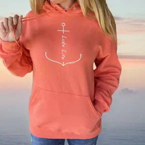 "Lake Life Anchor" Relaxed Fit Classic Unisex Hoodie