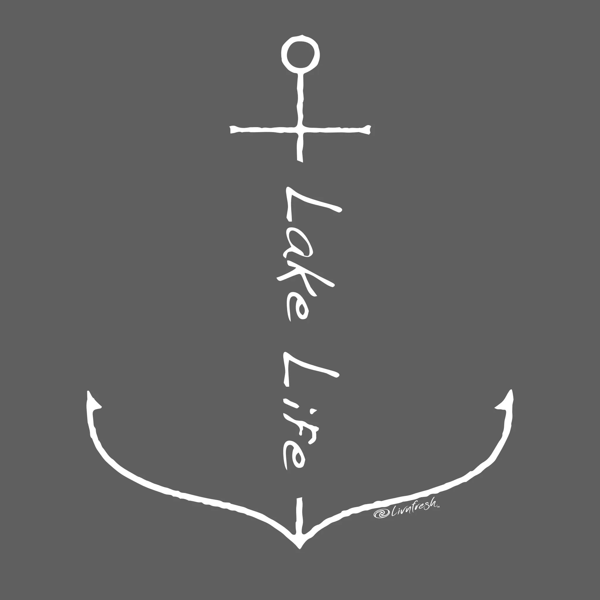 "Lake Life Anchor" Relaxed Fit Classic Unisex Hoodie