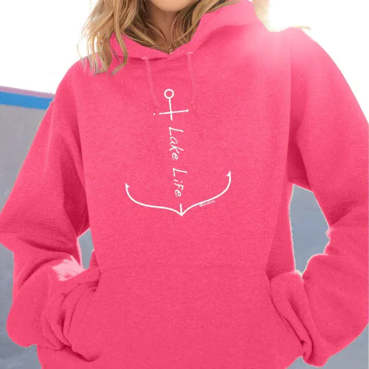 "Lake Life Anchor" Relaxed Fit Classic Unisex Hoodie