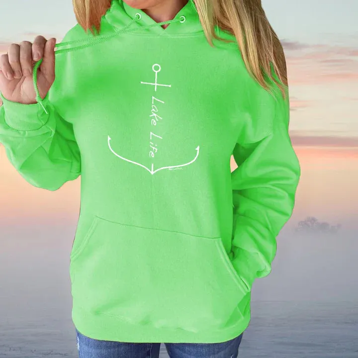 "Lake Life Anchor" Relaxed Fit Classic Unisex Hoodie