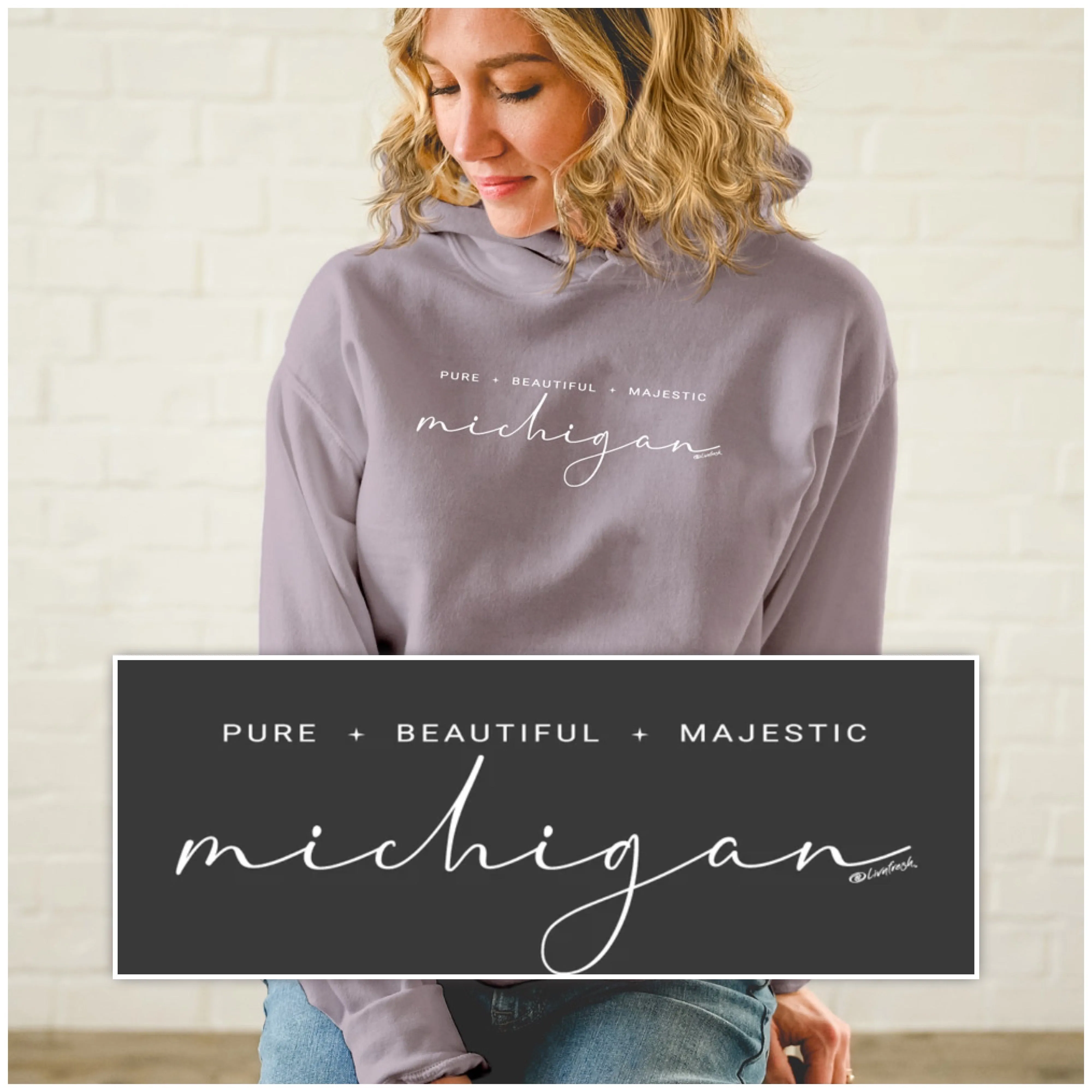 "Majestic" Soft Style Relaxed Fit Unisex Hoodie