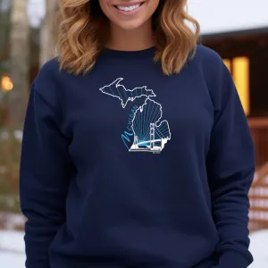 "Mighty" Relaxed Fit Classic Crew Unisex Sweatshirt