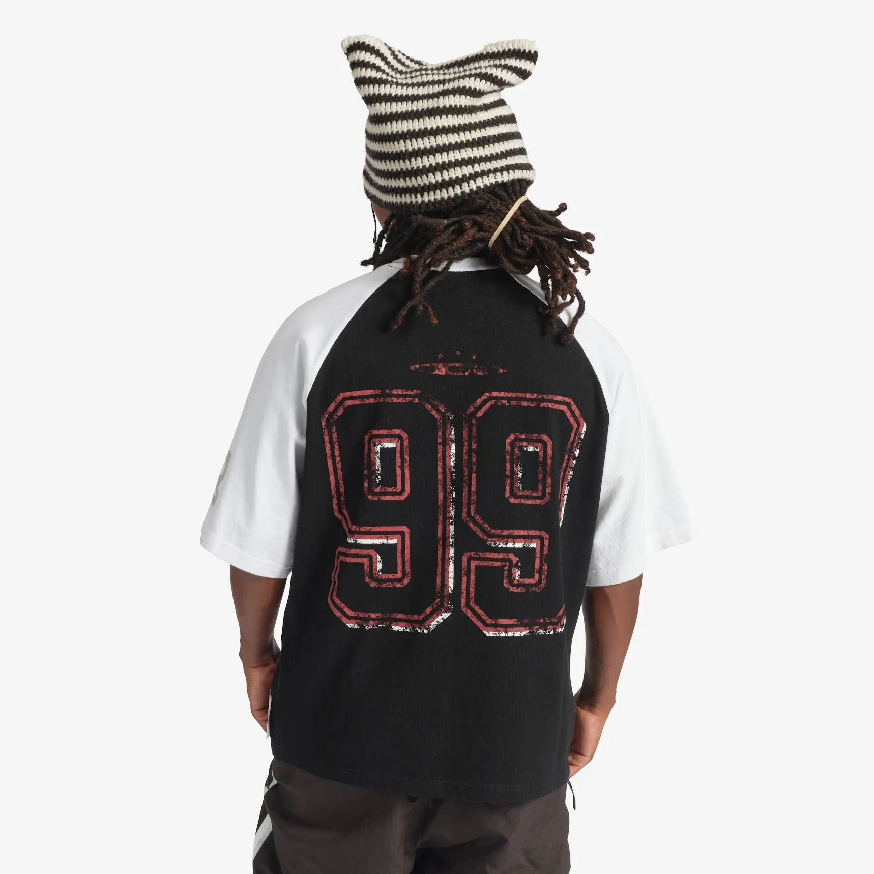 "Pressure" Raglan Tee (black/white)