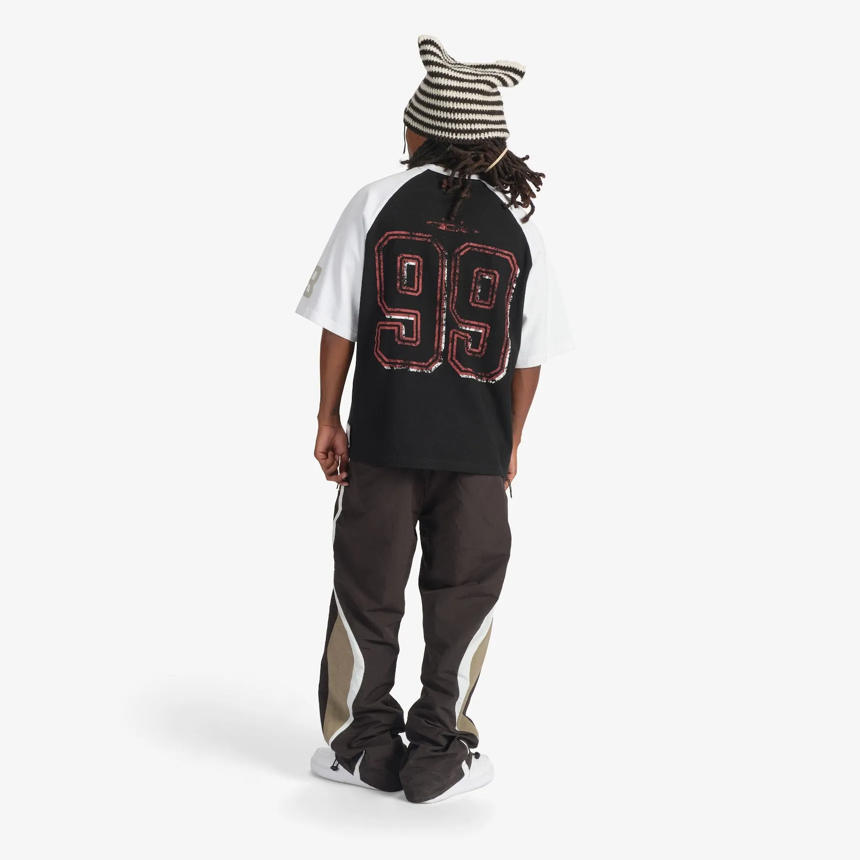 "Pressure" Raglan Tee (black/white)
