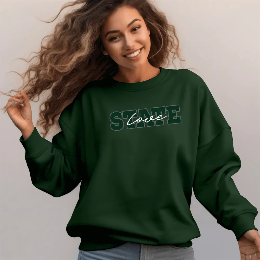 "State Love" Relaxed Fit Classic Crew Unisex Sweatshirt