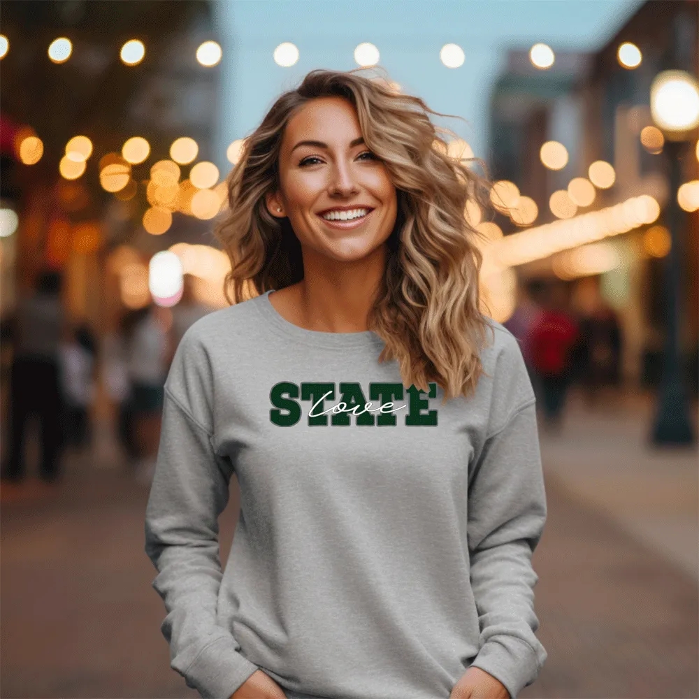"State Love" Relaxed Fit Classic Crew Unisex Sweatshirt