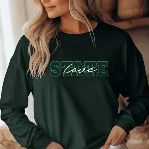 "State Love" Relaxed Fit Long Sleeve Unisex T-Shirt