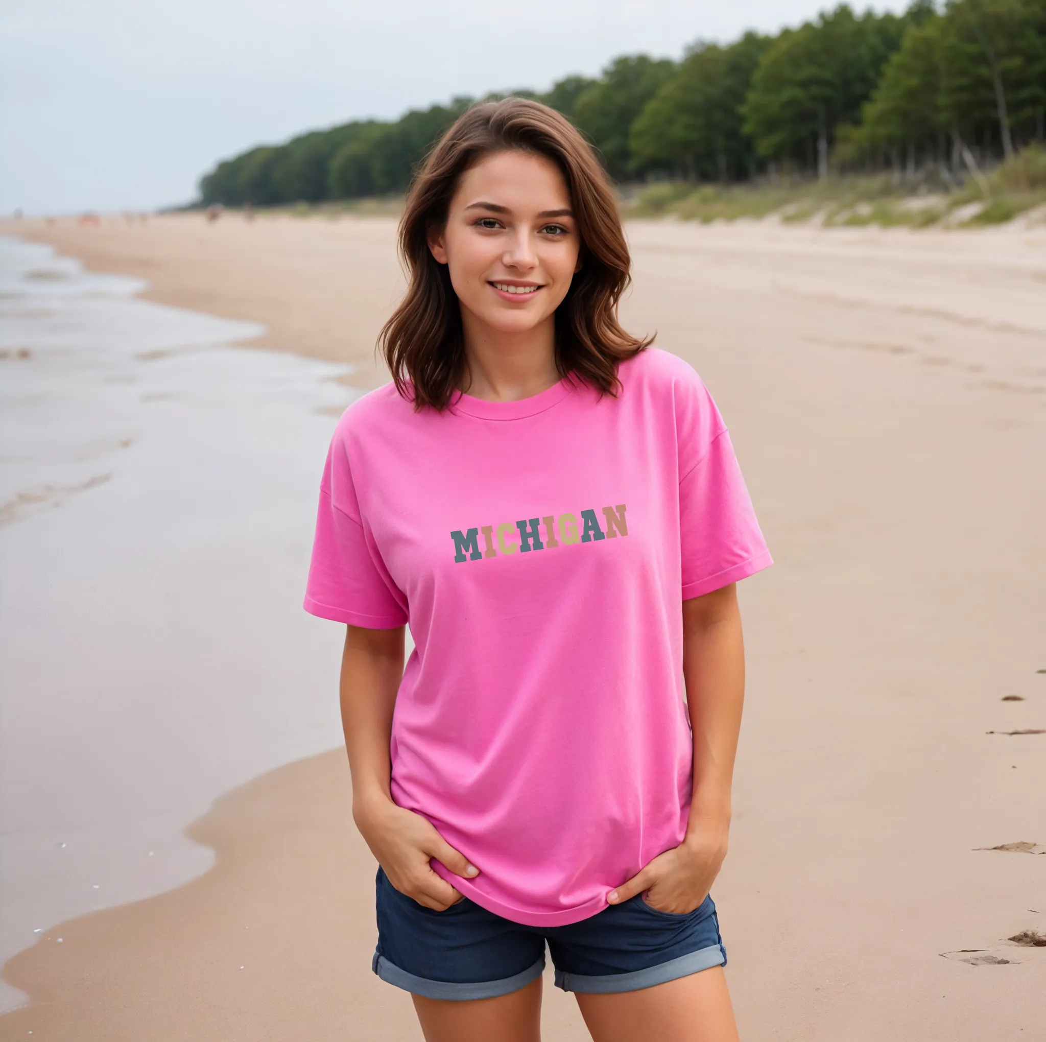"Timeless Michigan" Relaxed Fit Crew Unisex T-Shirt