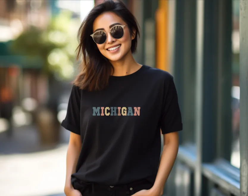 "Timeless Michigan" Relaxed Fit Crew Unisex T-Shirt