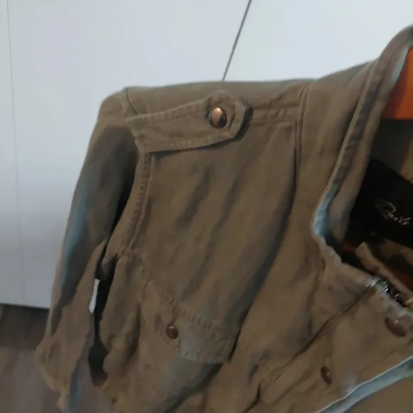 RAILS COLLINS JACKET Linen Blend sage green military Gorpcore Minimalist M