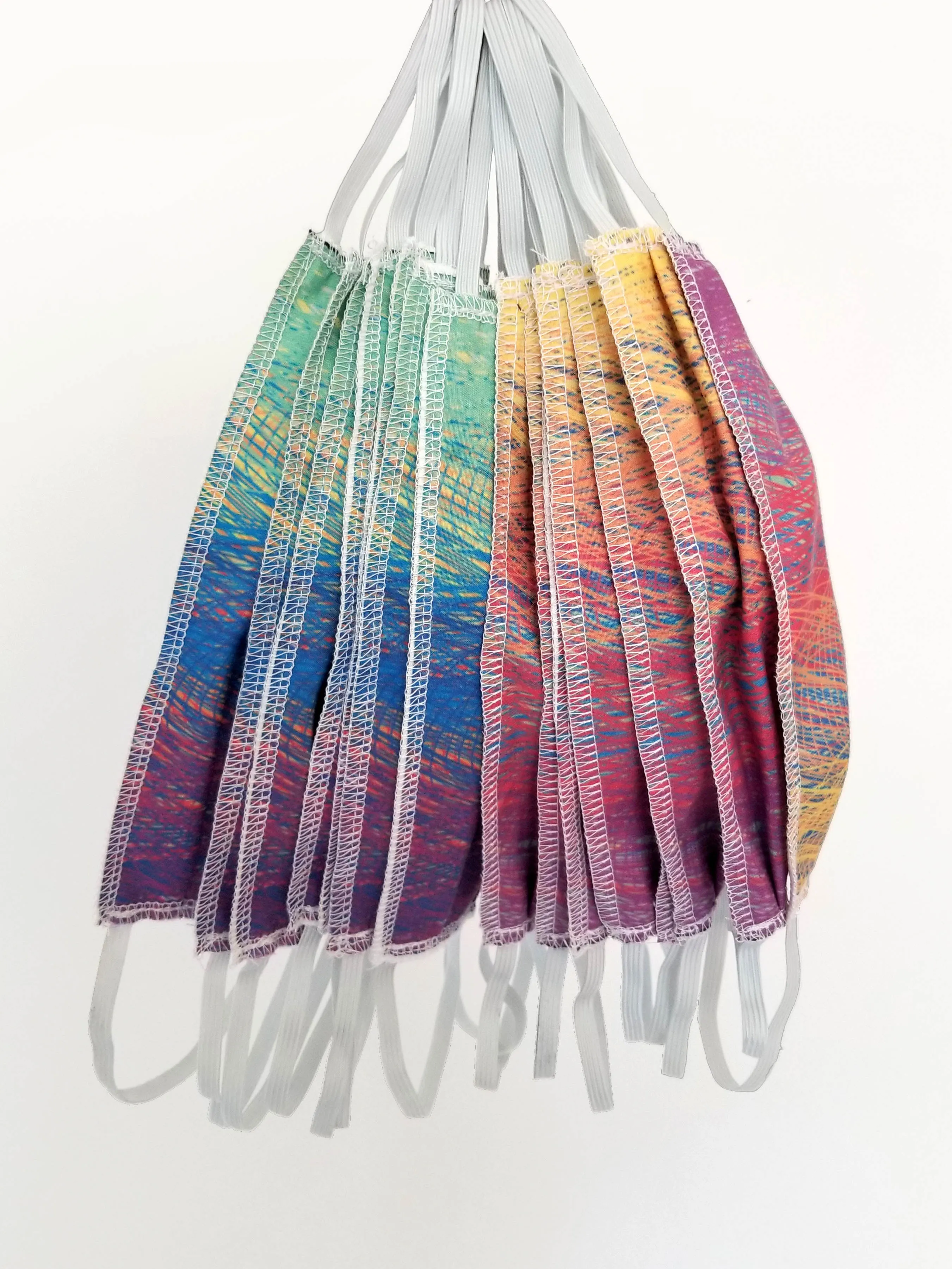 Rainbow Thread Double Layered Face Masks
