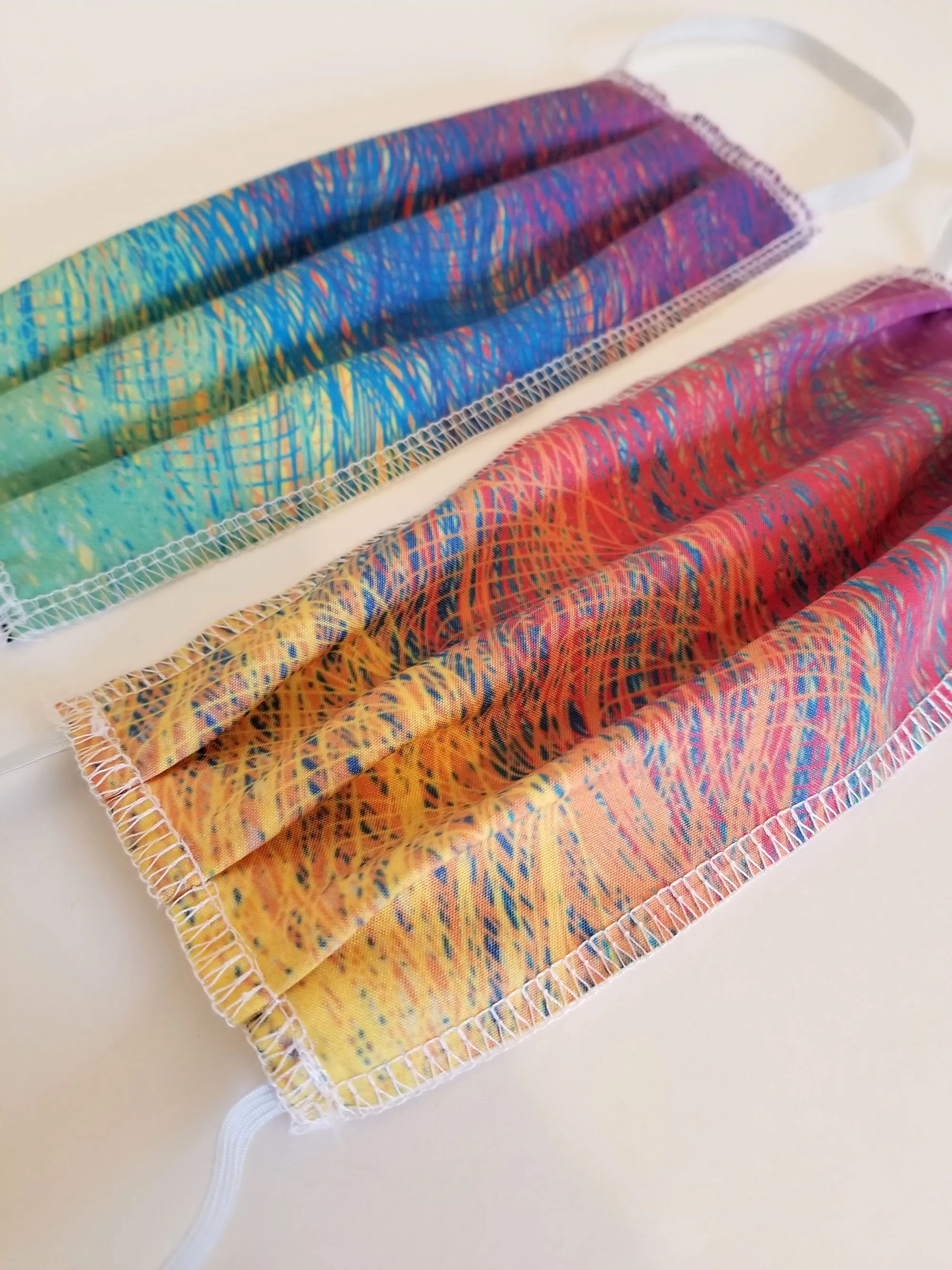 Rainbow Thread Double Layered Face Masks
