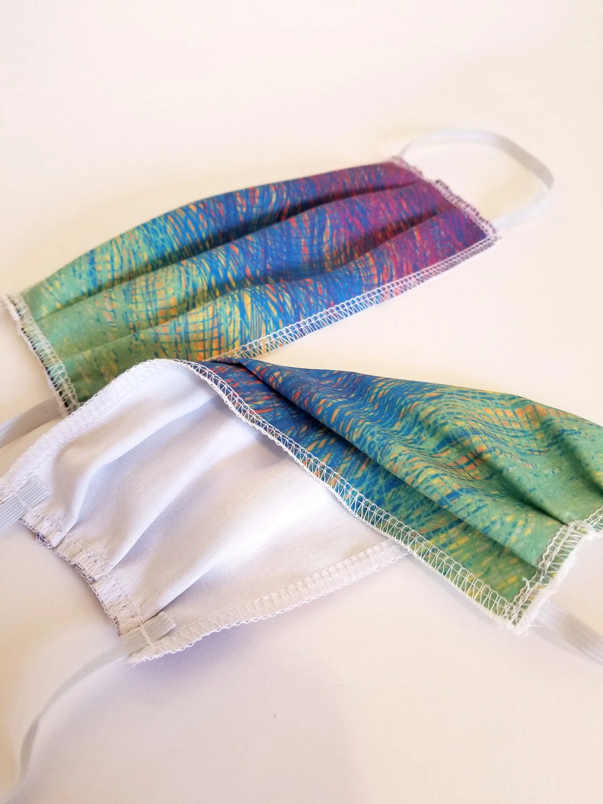 Rainbow Thread Double Layered Face Masks