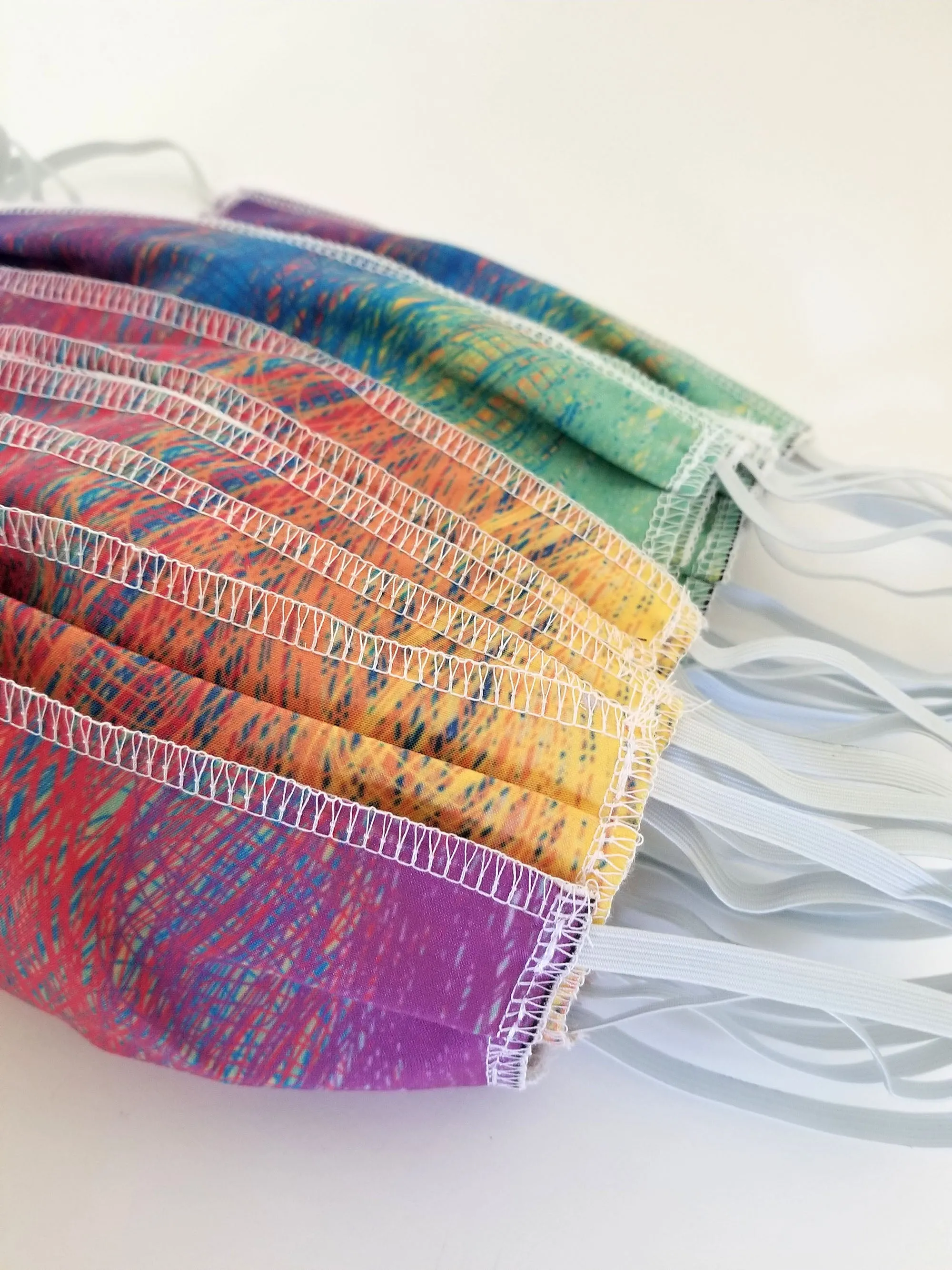 Rainbow Thread Double Layered Face Masks