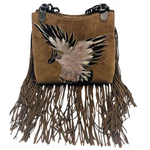 RALPH LAUREN Collectible Hand-Stitched Suede Bag - Brown