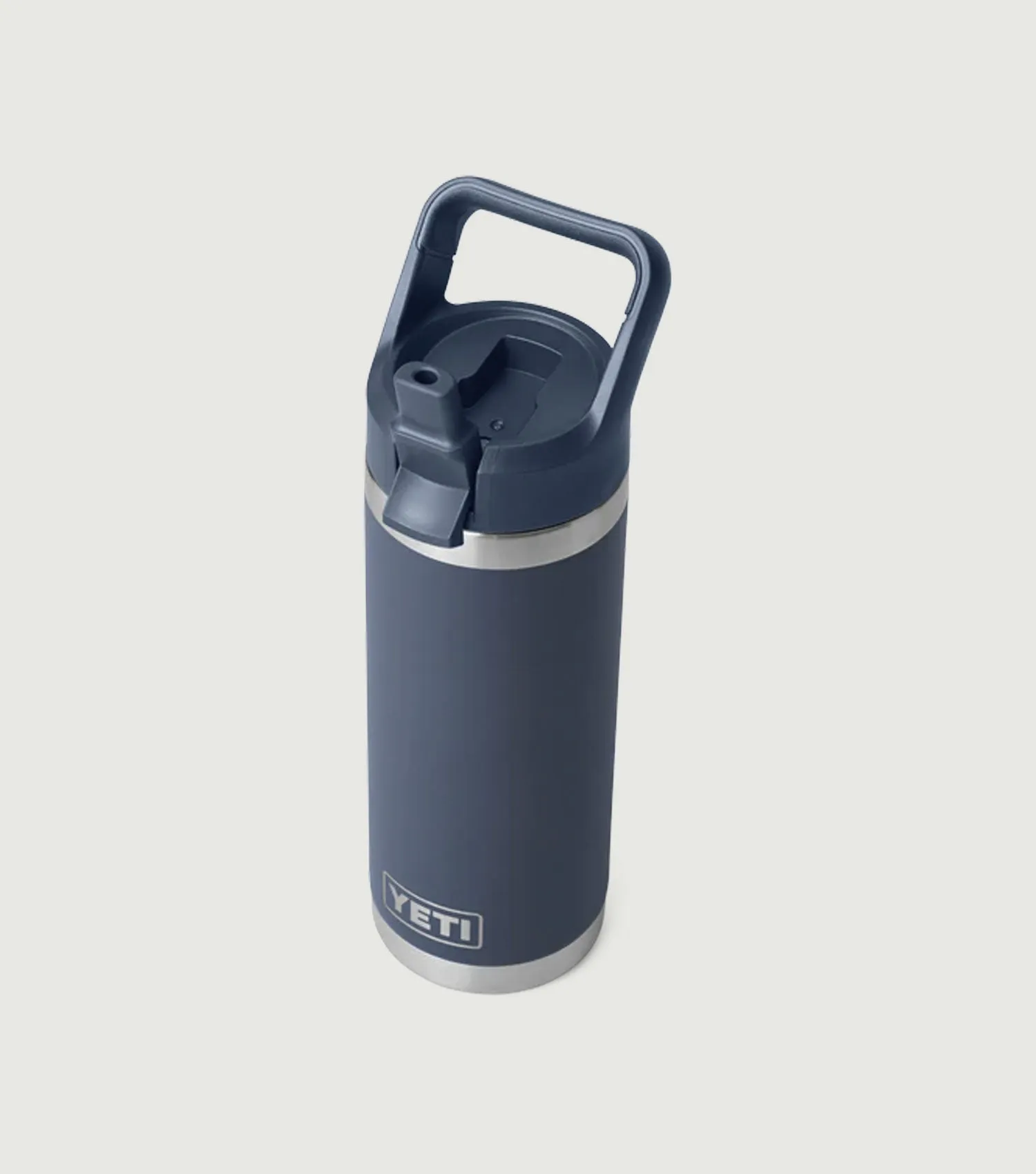 Rambler 18 Oz Straw Bottle Navy