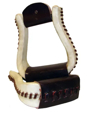 Rawhide Covered Bell Stirrups