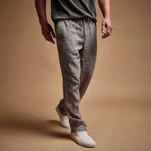 Relaxed Linen Pant - Silver Grey Pigment