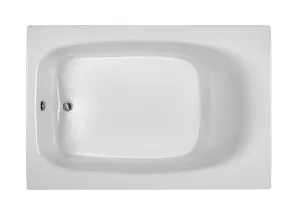Reliance Rectangular End Drain Air Bath Bath White 71.25" x 47.25" x 20" (R7248ERXA-W)
