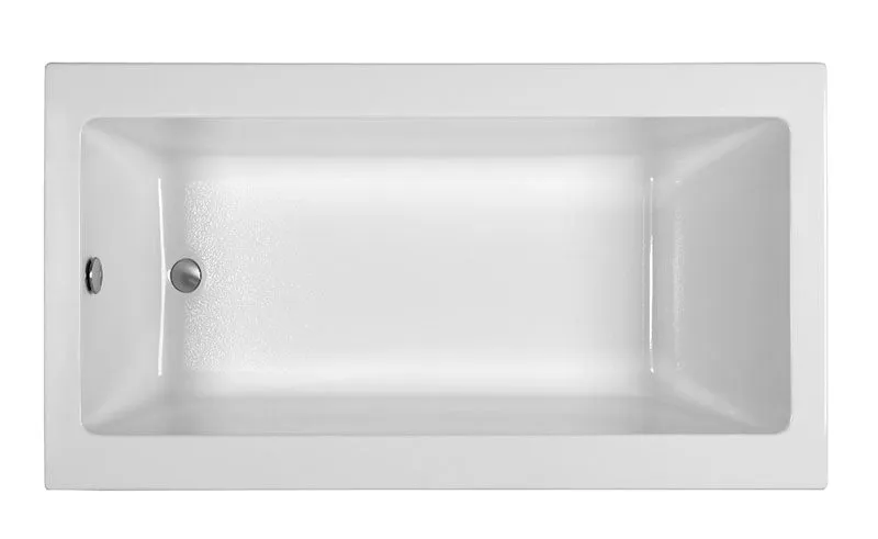 Reliance Rectangular End Drain Soaking Bath White 66" x 32" x 19.5" (R6632CRS-W)