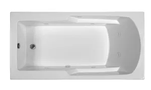Reliance Rectangular End Drain Whirlpool Bath Biscuit 65.75" x 33.75" x 19.5" (R6634ERRW-B)