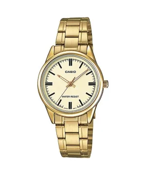 Reloj casual correa de Acero inoxidable LTP-V005G-9A